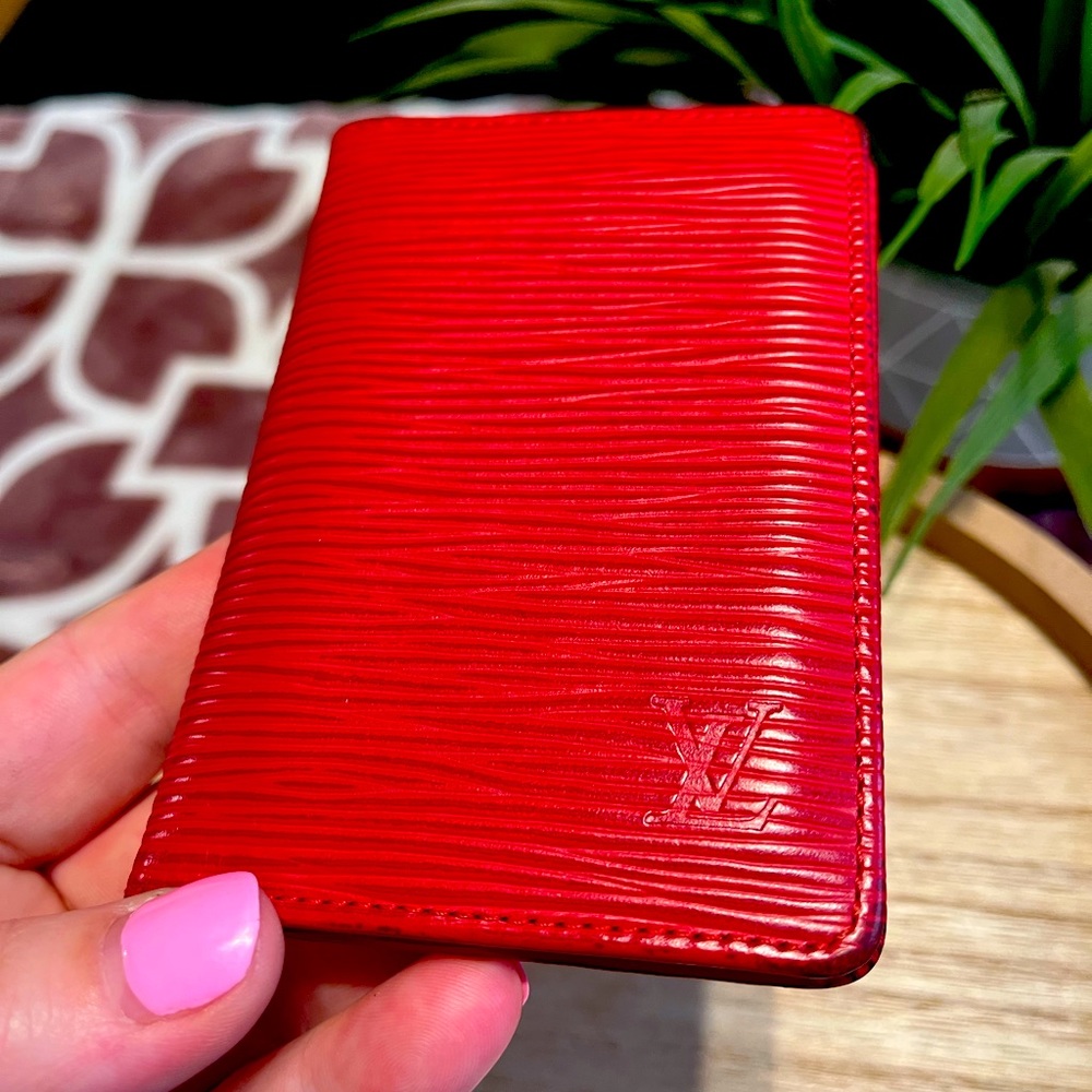 Louis Vuitton epi card holder/ wallet